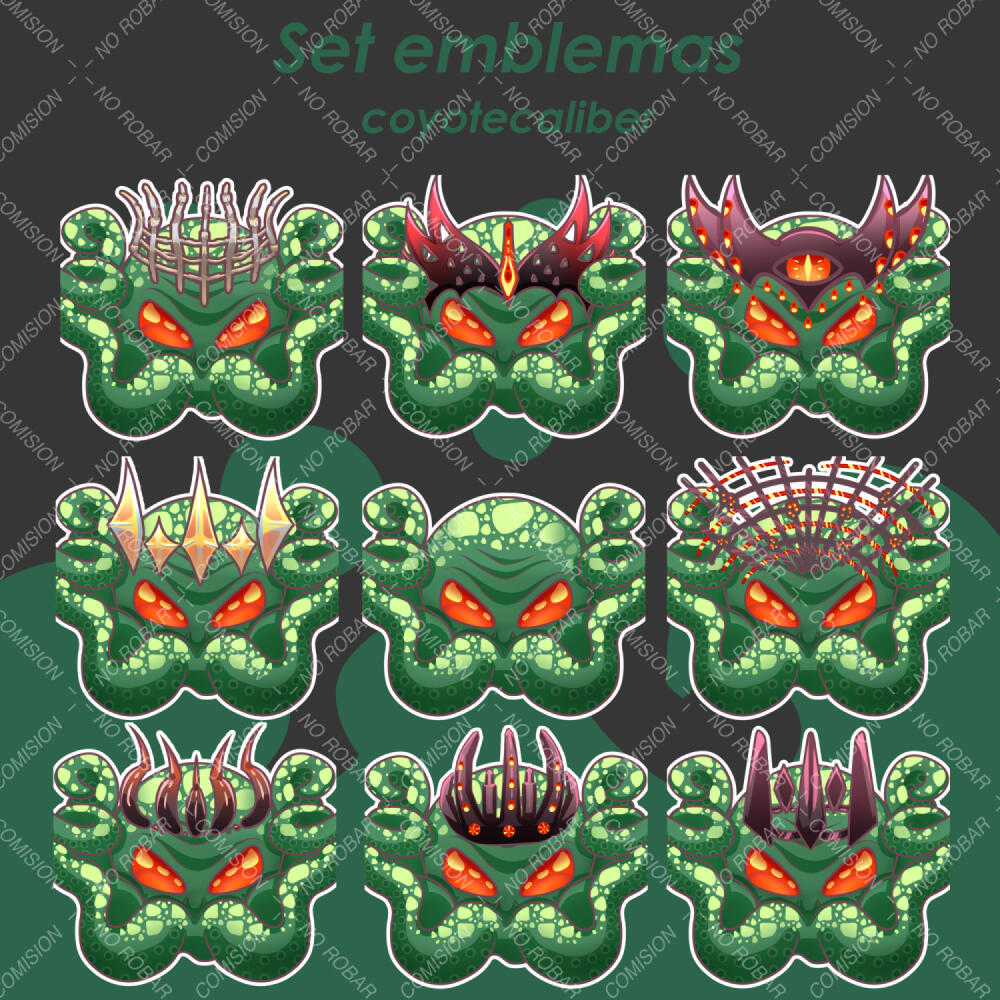 badge set for "COYOTE CALIBER"