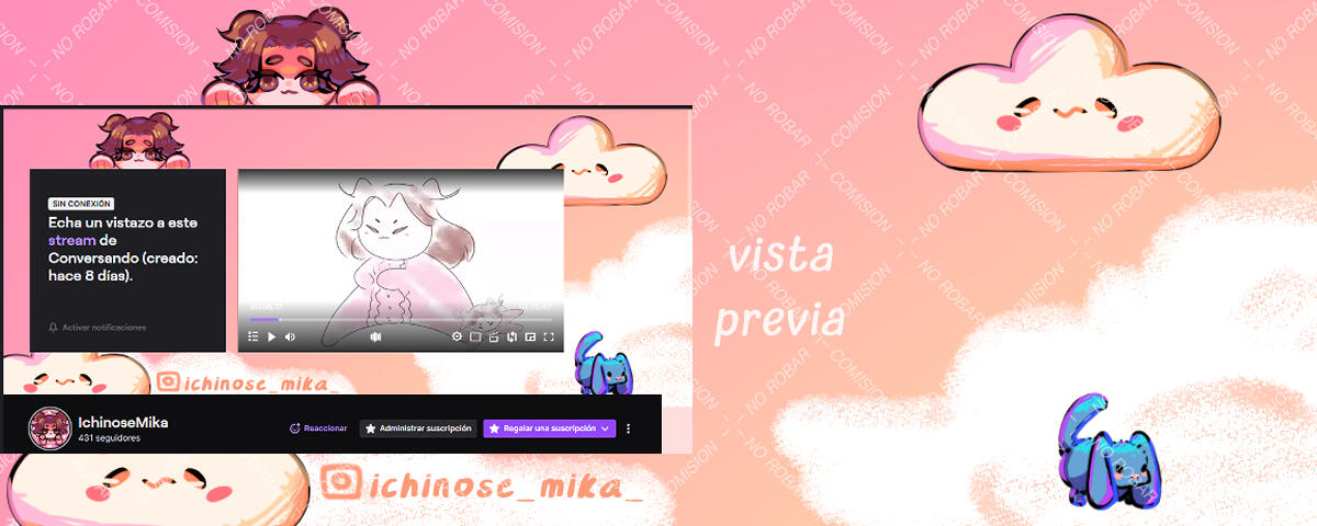 portada twitch "MIKA"